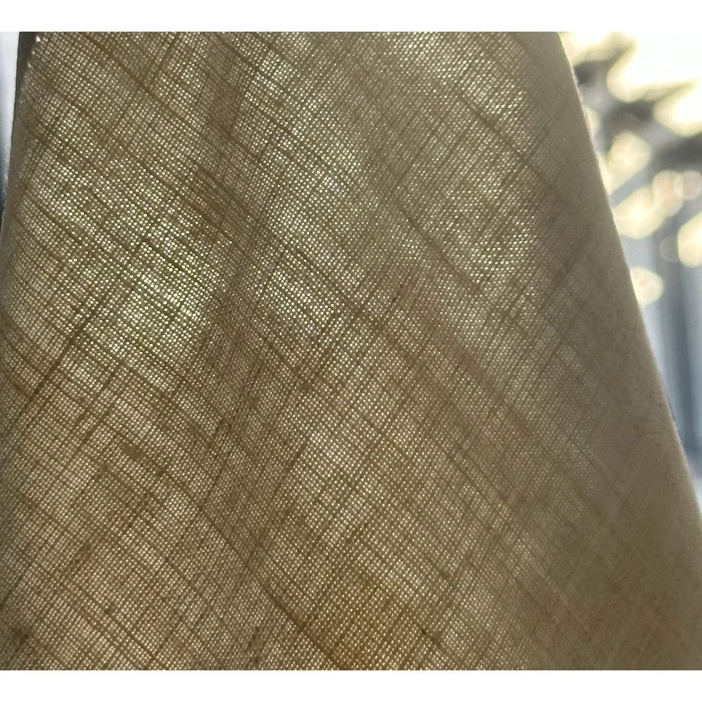 Solid Beige Linen Blend Square Napkin Cloth Hemmed Edges Set of 8